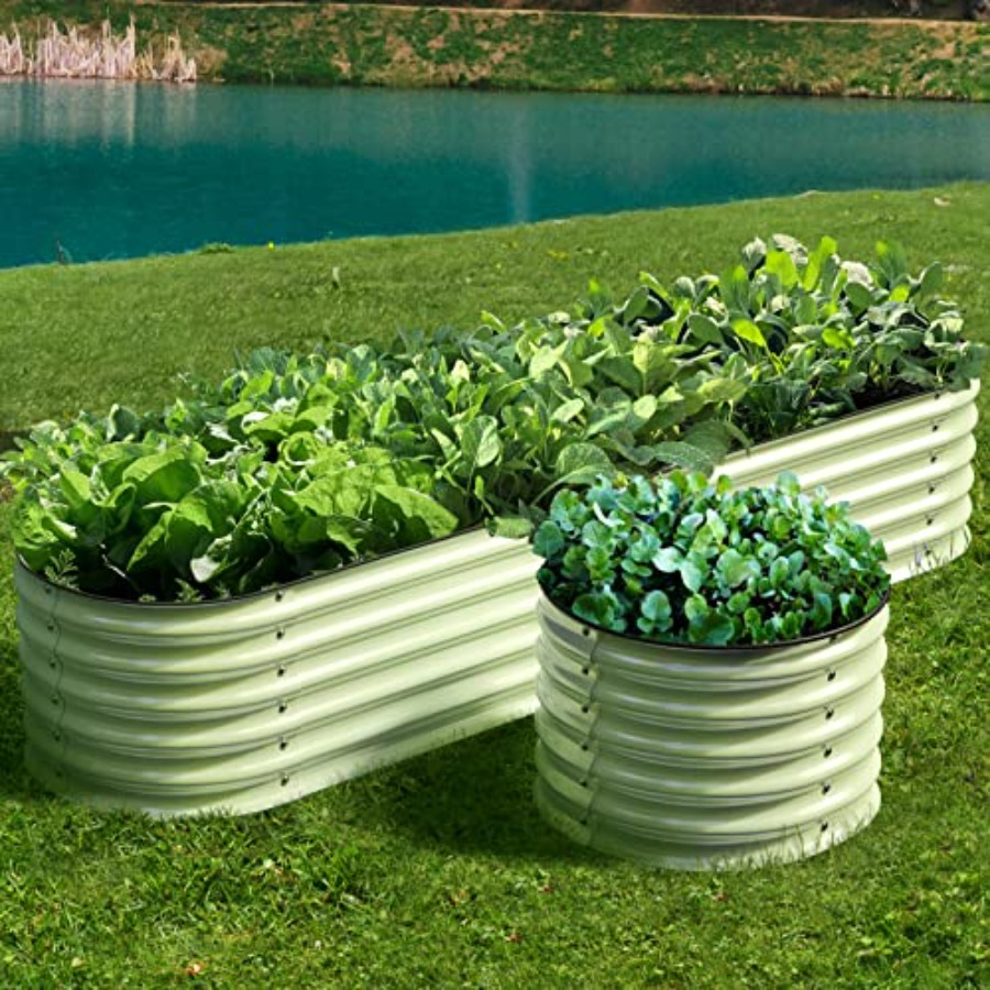 Raised Bed Planter Box - Modułowe, podwyższone ogrodowe lejki z ocynkowanej
