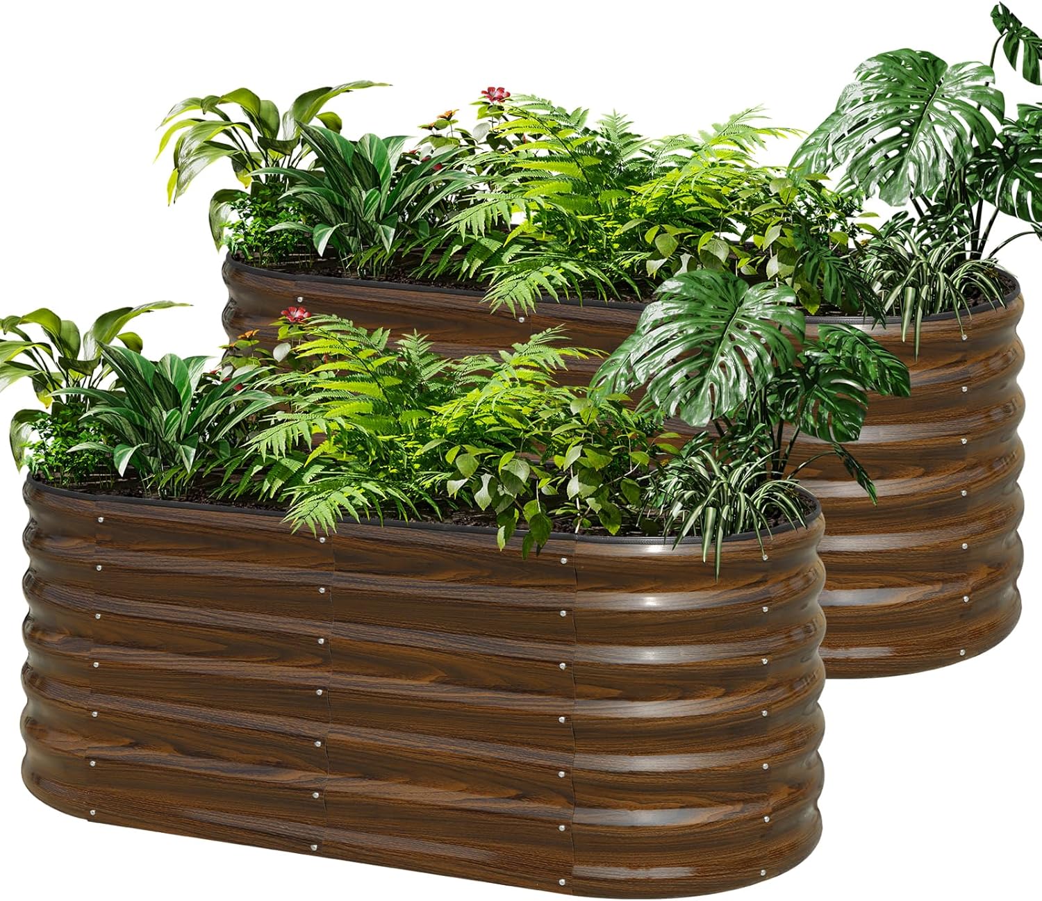 Raised Bed Planter Box - Zestaw podwyższonych zaroślówek ze stali ocynkowanej