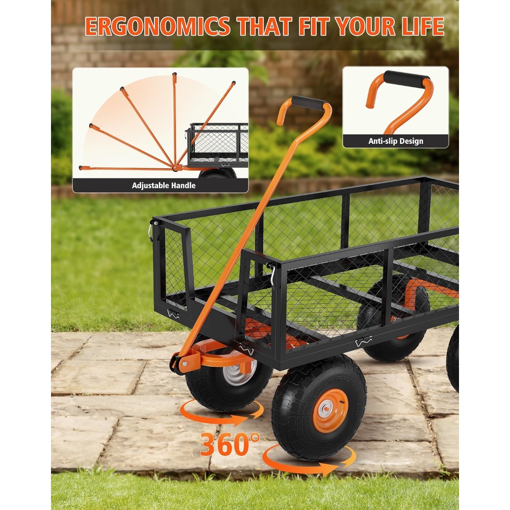 Wózek ogrodowy ze stali o duże – Gardening Tools Images recenzja i cena