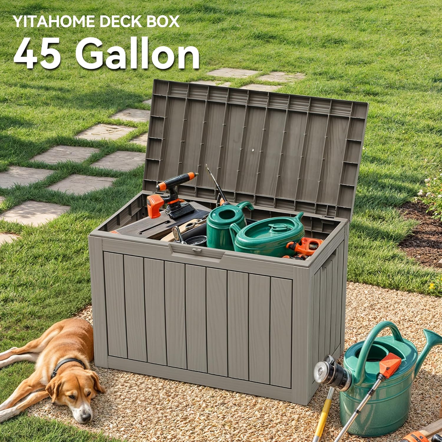 Skrzynia ogrodowa 45 galonów,  – Gardening Tools Images recenzja i cena