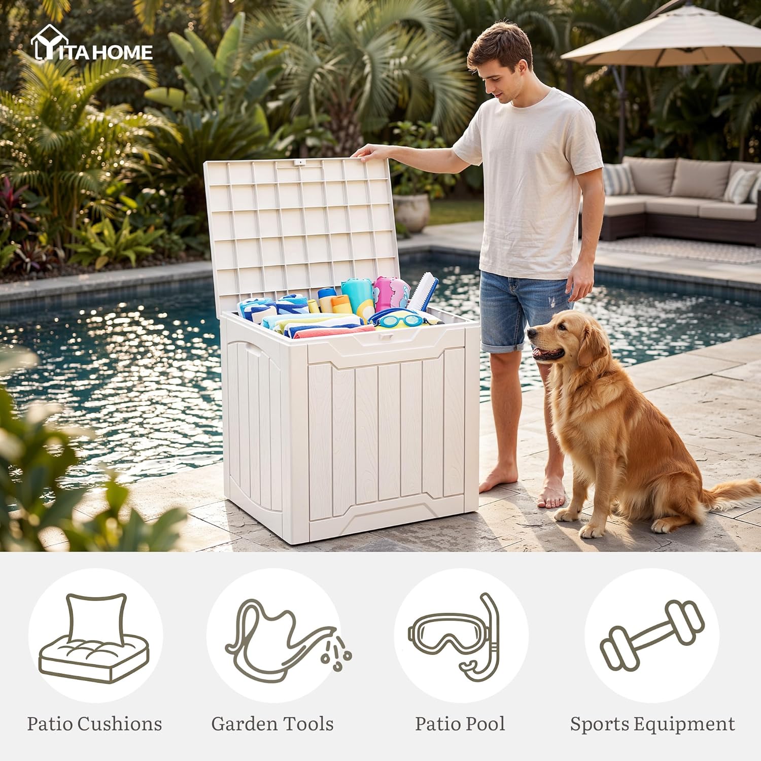 Zestaw 2 skrzyni na zewnątrz o – Gardening Tools Images recenzja i cena