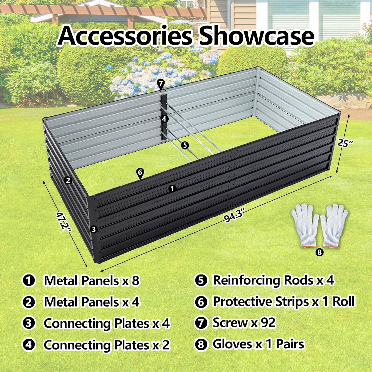 Galwanizowana podwyższona grzą – Raised Bed Planter Box recenzja i cena