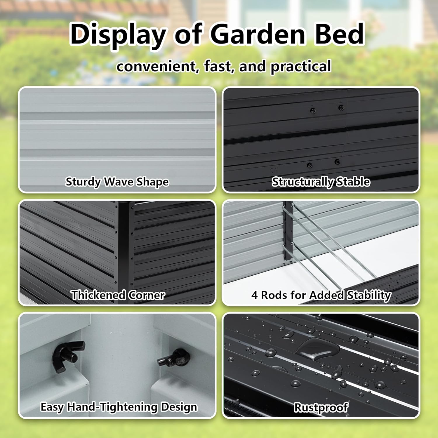 Galwanizowana podwyższona grzą – Raised Bed Planter Box recenzja i cena