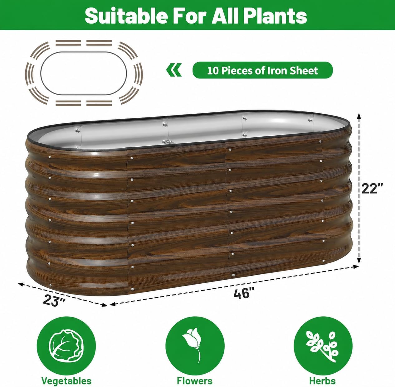 Zestaw podwyższonych zaroślówe – Raised Bed Planter Box recenzja i cena