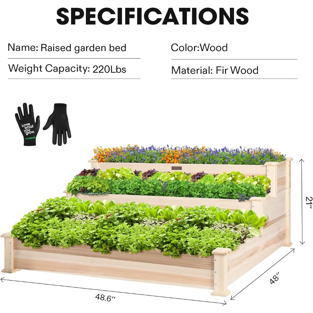 3-poziomowa podwyższona grządk – Gardening Tools Images recenzja i cena