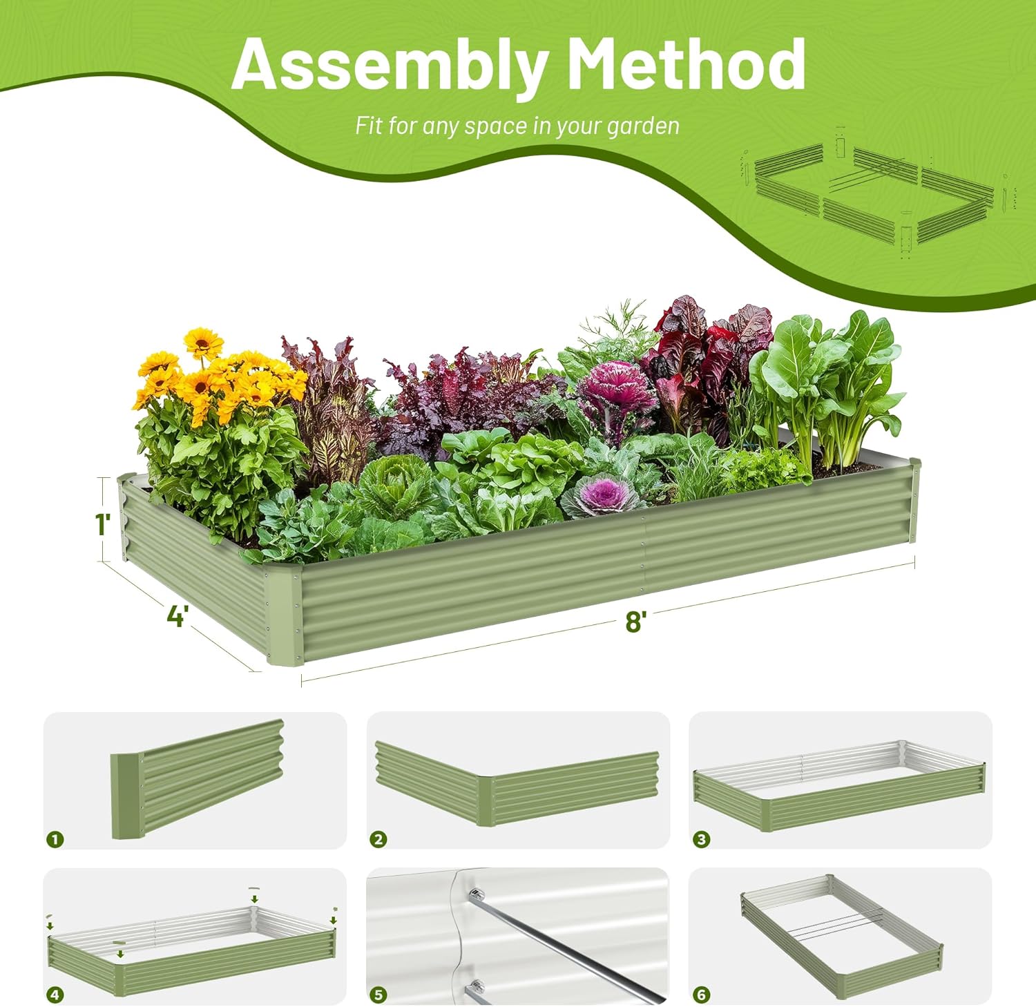 Metalowa podwyższona grządka d – Raised Bed Planter Box recenzja i cena